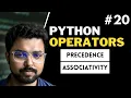 20 Precedence and Associativity in Python Python for Beginners in Hindi Full Course