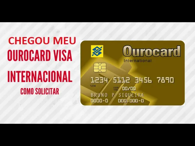CHEGOU MEU CARTÃO DE CRÉDITO OUROCARD INTERNACIONAL