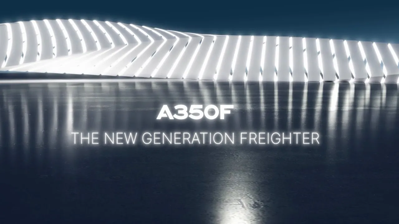 Airbus A350F freighter CGI video