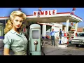 Gas Stations in the 1950 s 1960 s Colorized
