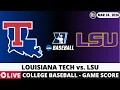 LOUISIANA TECH VS LSU College Baseball Game Score Radio Play-by-Play