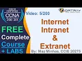 Free CCNA 05 - Internet Intranet and Extranet Day 1 CCNA 200-301 Complete Course
