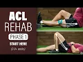 ACL Rehab Phase 1 0 To 8 Weeks Education Strengthening Range of Motion Exercises Walking