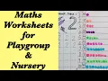 Maths Worksheets for Playgroup and Nursery DIY Maths worksheets