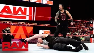 Download Roman Reigns unleashes on Brock Lesnar before WrestleMania: Raw, April 2, 2018 MP3