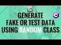 14 Generate Fake or Test Data Using RANDOM CLASS in C