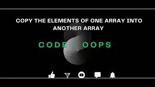 C Code Copy the elements of one array into another array C Tutorials for Beginners