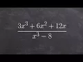 Simplify a rational expression