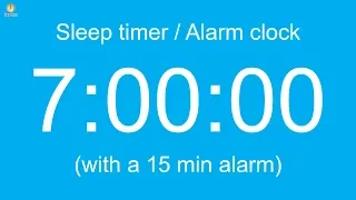 7 Hour Sleep Timer Alarm Clock With A 15 Min Alarm  7 Hour Sleep Timer Alarm Clock With A 15 Min Alarm
