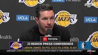 JJ Redick Postgame Interview | Los Angeles Lakers fail to Dallas Mavericks 134-128