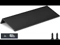 goldenwarm 10 Pack Black Finger Edge Pulls Drawer Finger Pulls Matte Black