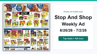 Stop And Shop Weekly Ad 26 - 26 Top 10 Deals