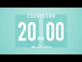 Download Lagu 20 Minute Countdown Timer 🎶 Flip Clock with Jazz \u0026 Bells 🍵🔔