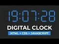 7 Segment Digital Clock - HTML CSS JS