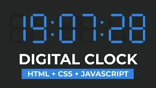 7 Segment Digital Clock - HTML CSS JS