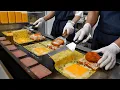 Download Lagu Vouwen en eten! Ham Kaas Toast Bedekt met Eierdeken / Koreaans straatvoedsel