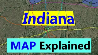 Enjoyable map explanation for Indiana State USA