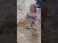 She hoped to find treasure on her first beach trip