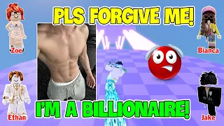 A Billionaire In Roblox Pretended To Be A Bacon To Protect The Girl He Loves | ROBLOX TEXT TO SPEECH