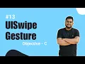 Objective-C How to Implement UISwipeGestureRecognizer in iOS Hindi