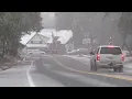 Heavy Snow Falls in Shaver Lake