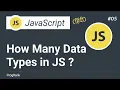 JavaScript Tutorial in Hindi JavaScript Data Types How Many Data Types in JavaScript