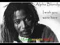 Alpha Blondy & The Wailers- I Wish You Were Here
