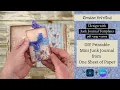 Design with Junk Journal Templates DIY Printable Mini Junk Journal from One Sheet of Paper