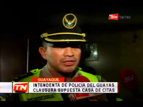 Intendenta de policía del Guayas clausura supuesta casa de citas