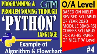 Chapter-2 Algorithm and Flowchart O Level A Level GIITM