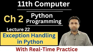 Exception Handling in Python 11th Computer Chapter 2 Python Programming Qais Ali Khan