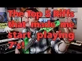 Top 5 Riffs that Made Me Start Playing 7 String Guitars Weekend Wankshop 214