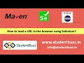 How to load a URL In the Browser using Selenium StudentBuzz
