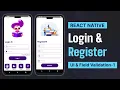Login SignUp UI in React Native React Native Tutorial React Native Projects SignUp System
