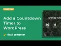 How to Add a Countdown Timer to WordPress