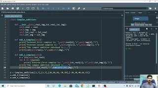 Addition of COMPLEX NUMBERS using python