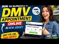 How to schedule a DMV appointment online in New Jersey