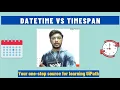 Difference between DateTime TimeSpan