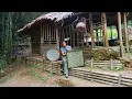 Growing vegetables and making bamboo crafts. 2 years building a farm in the forest