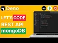 How to Build a REST API With Deno Oak MongoDB Example CRUD REST API Tutorial Using Deno