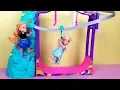 Download Lagu Indoor Play Place ! Elsa and Anna toddlers - zip line - foam pit - Barbie - playdate