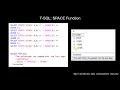T-SQL How To Use the SPACE Function