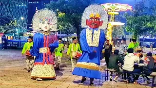 tari ondel ondel betawi di arak malam hari ondel2 bintang fadlan