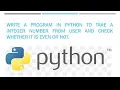 Python Program to Check Given Number is even or odd