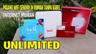 how to install unlimited wi fi at home without cables with the orbit star 2 4g modem