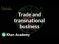 Globalization - trade and transnational corporations Society and Culture MCAT Khan Academy