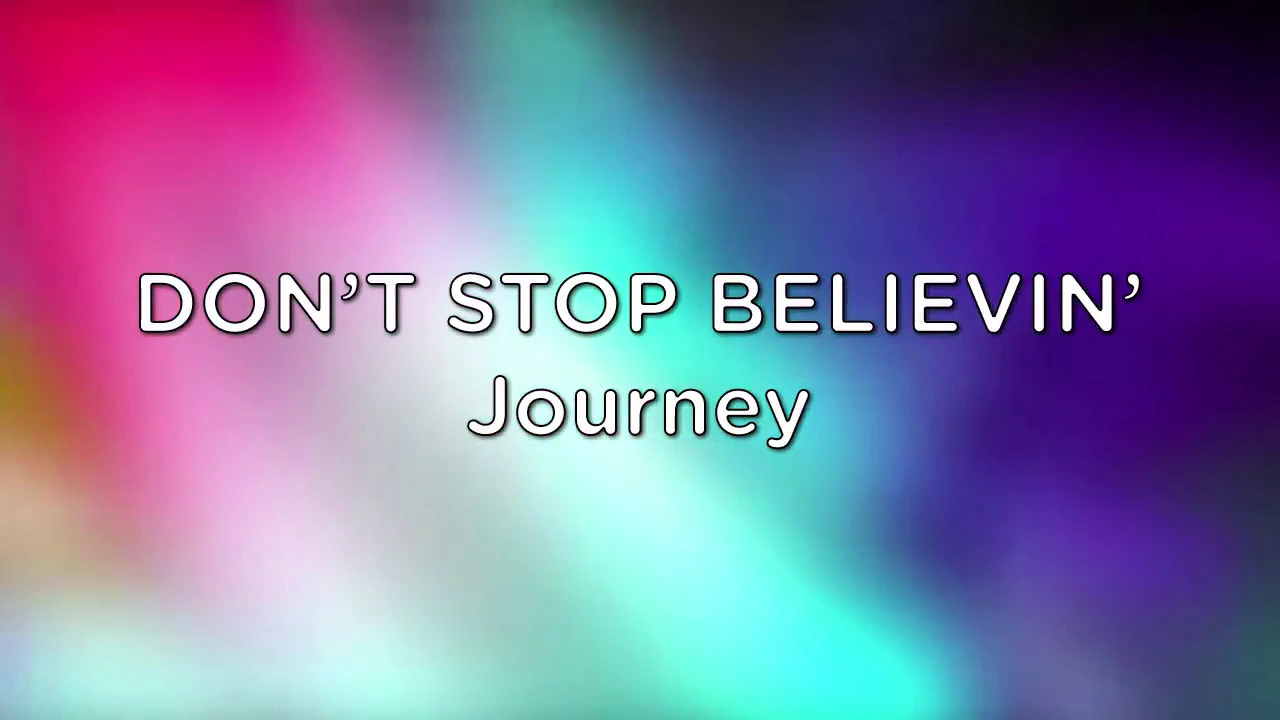 Don't Stop Believin' - Karaoke - 2 pitch lower Don't Stop Believin' - Karaoke - 2 pitch lower