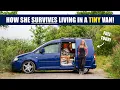 Lagu She Lives in a TINY Van the Size of a CLOSET, and loves It! Here's Why...