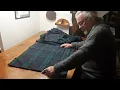 Shaping and then basting the inside apron