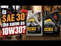 Is SAE 30 the Same as 10W-30 Oil
